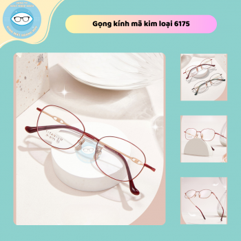 Gọng kính kim loại mã 6175